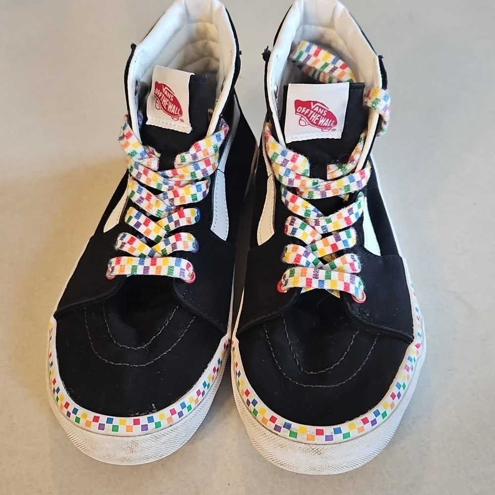 Vans Junior High Top Rainbow Sneakers